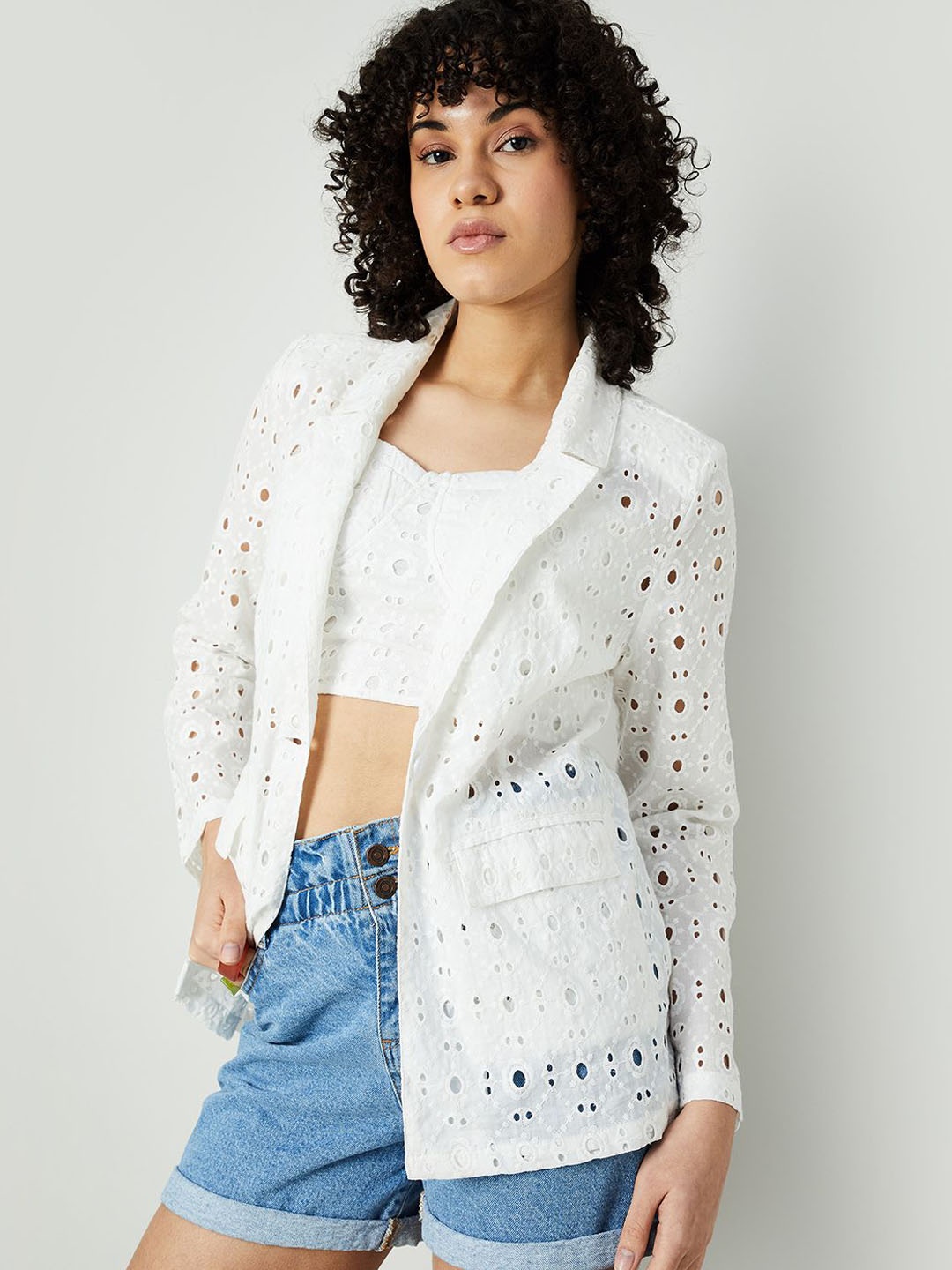 

Ginger by Lifestyle Women Tailored Jacket, White