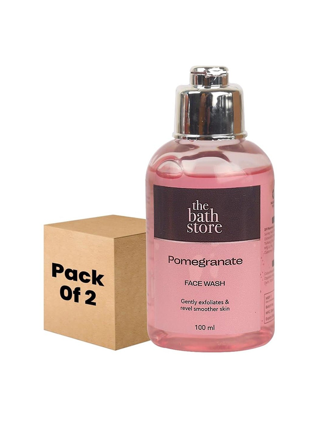 

The Bath Store Pomegranate Set Of 2 Face Wash - 100ml Each, Pink