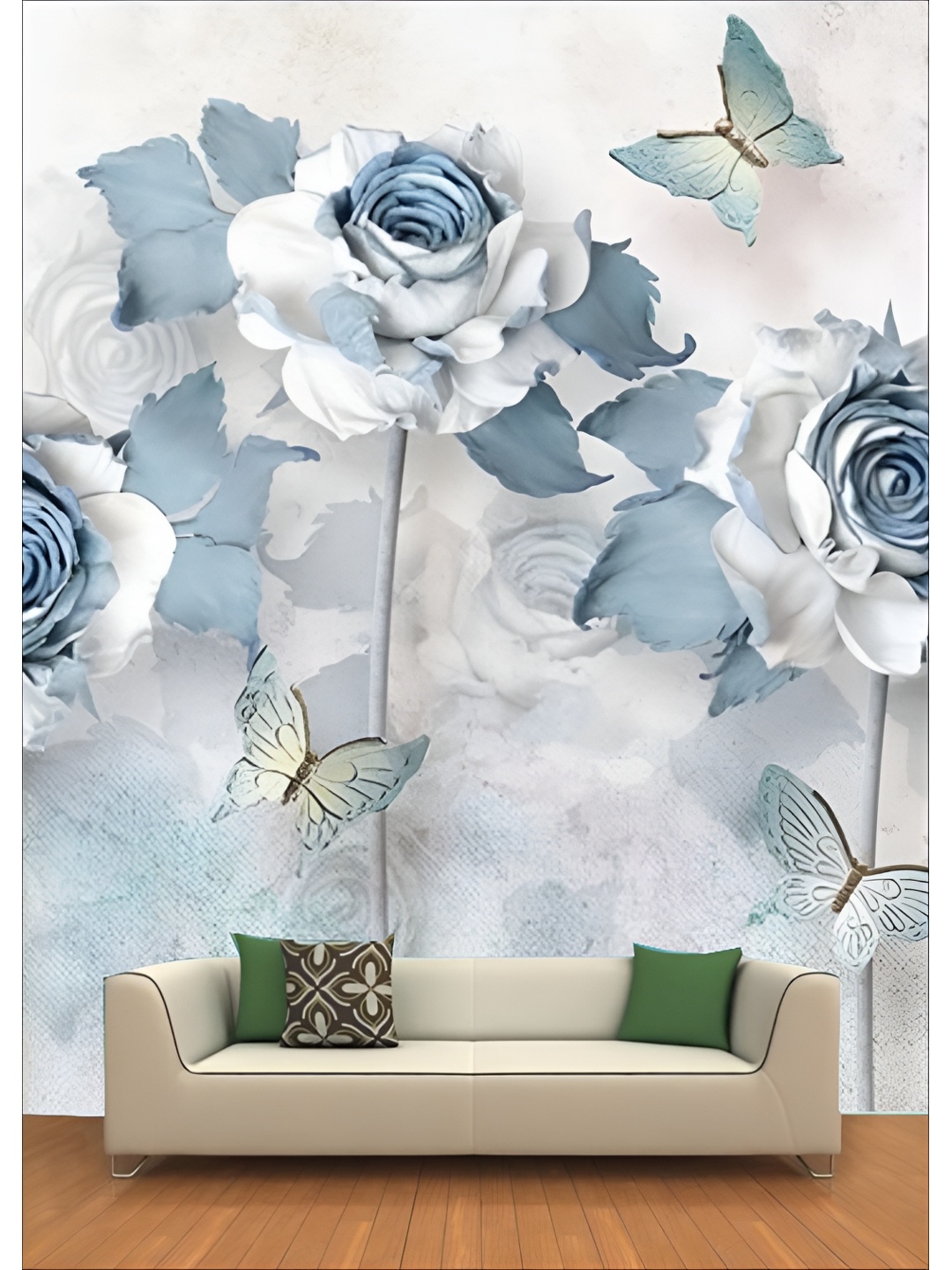 

Aura White & Blue Printed Self-Adhesive Wall Sicker