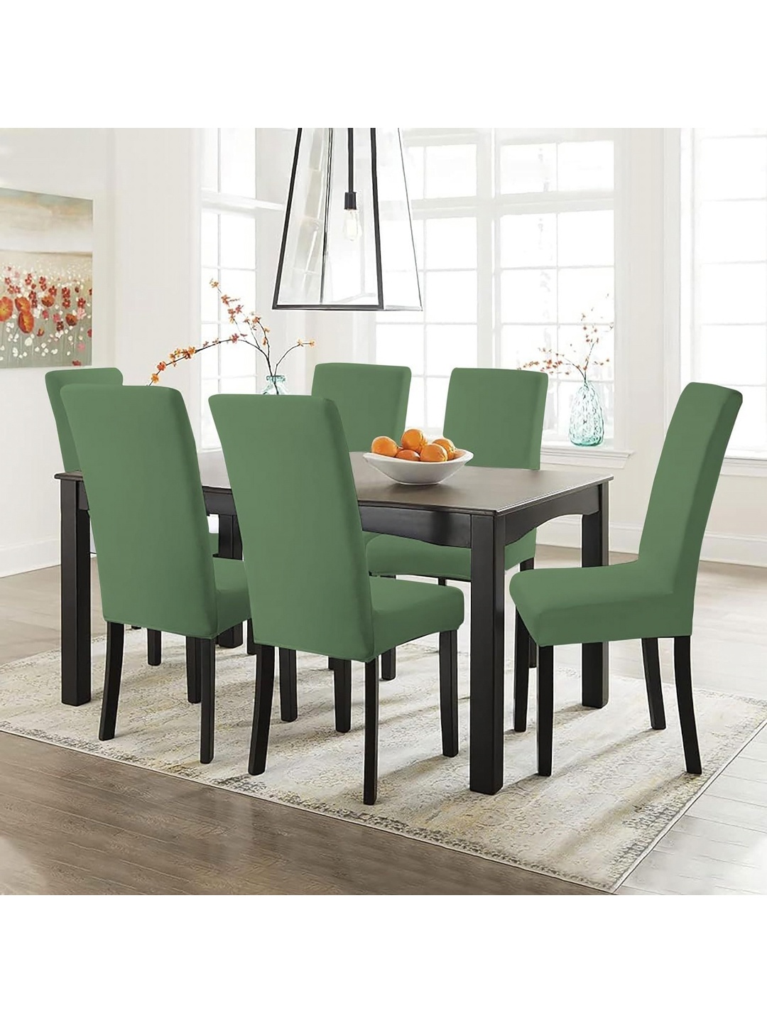 

hargunz 6-Pcs Green Chair Covers