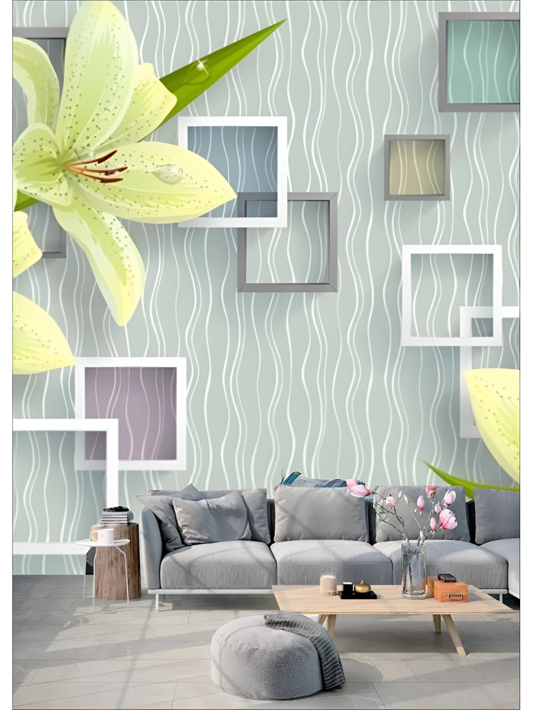 

Aura Green & Yellow Printed Self-Adhesive Wall Sicker