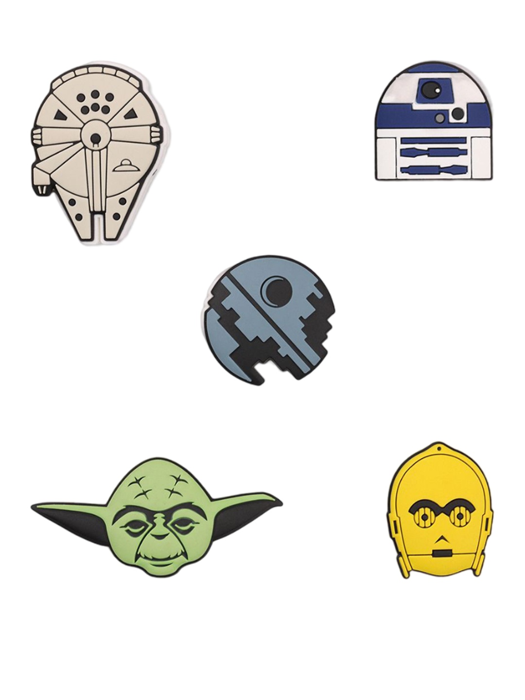 

Crocs 5-Pcs Out Of This World Shoe Charms Jibbitz, Grey