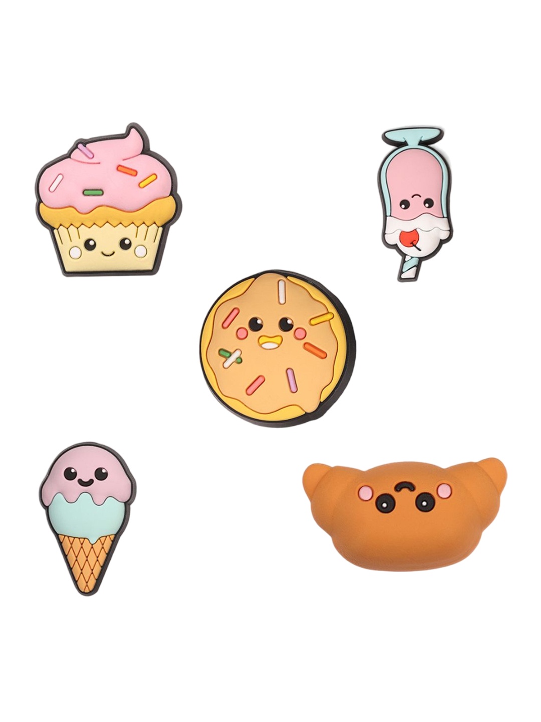

Crocs 5-Pcs 3D Pastry Shop Jibbitz, Pink