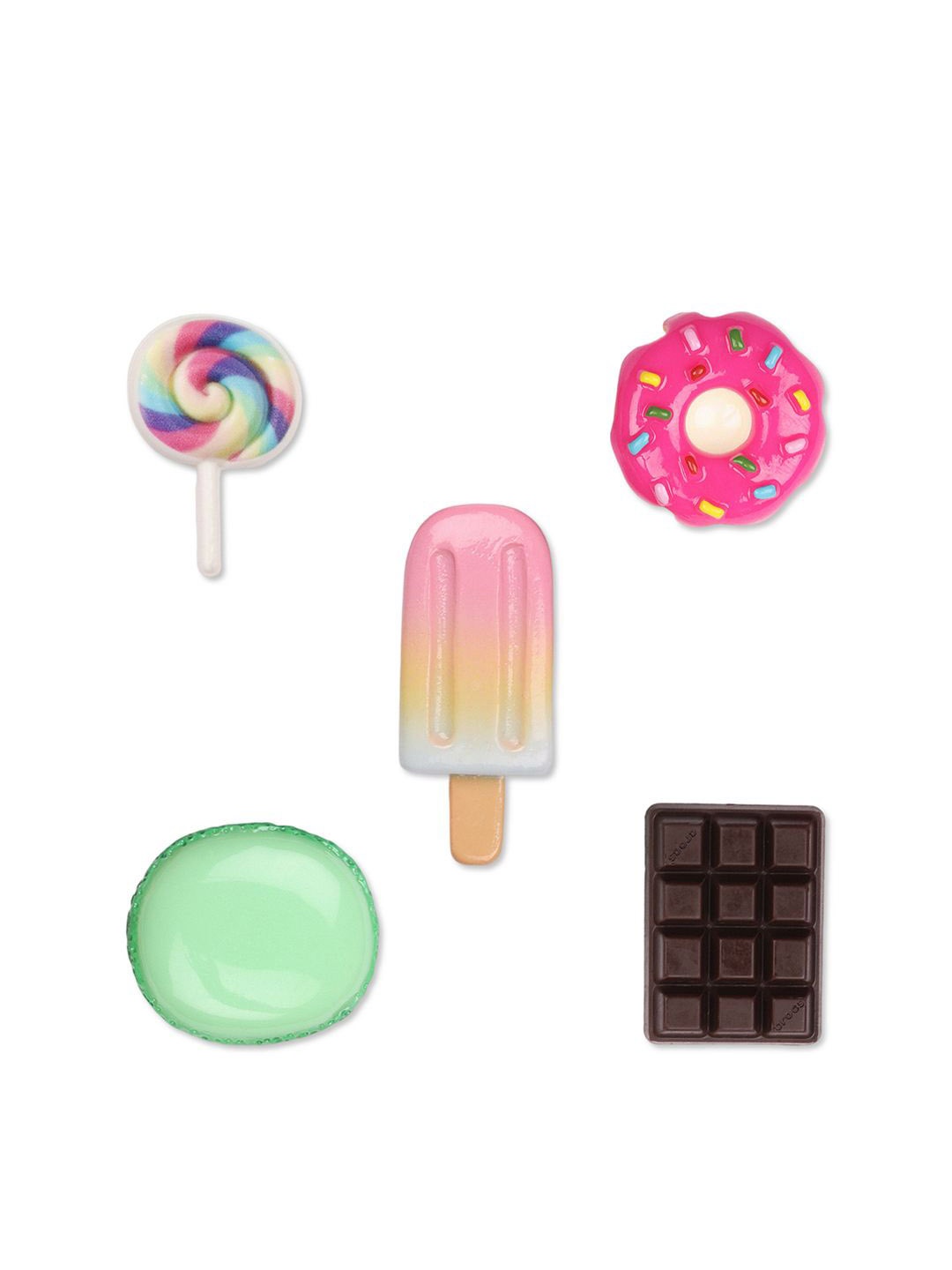

Crocs 5 Pcs Mini 3D Sweet Treats Jibbitz, Multi