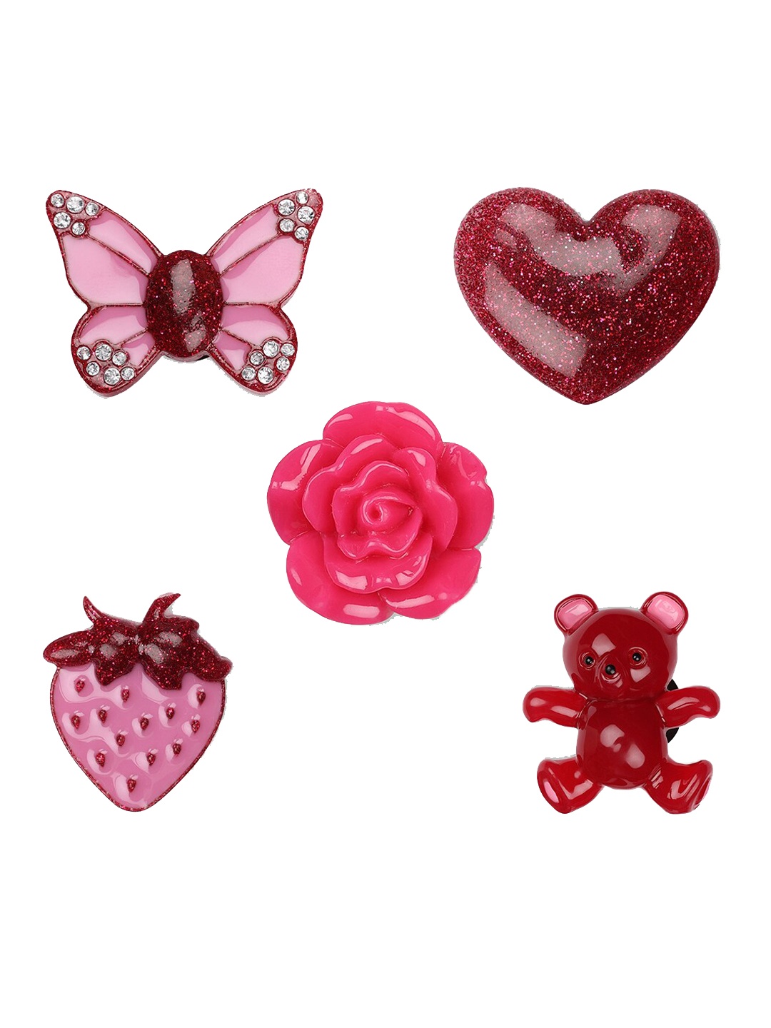 Crocs 5-Pcs Out Of This World Shoe Charms Jibbitz, Pink
