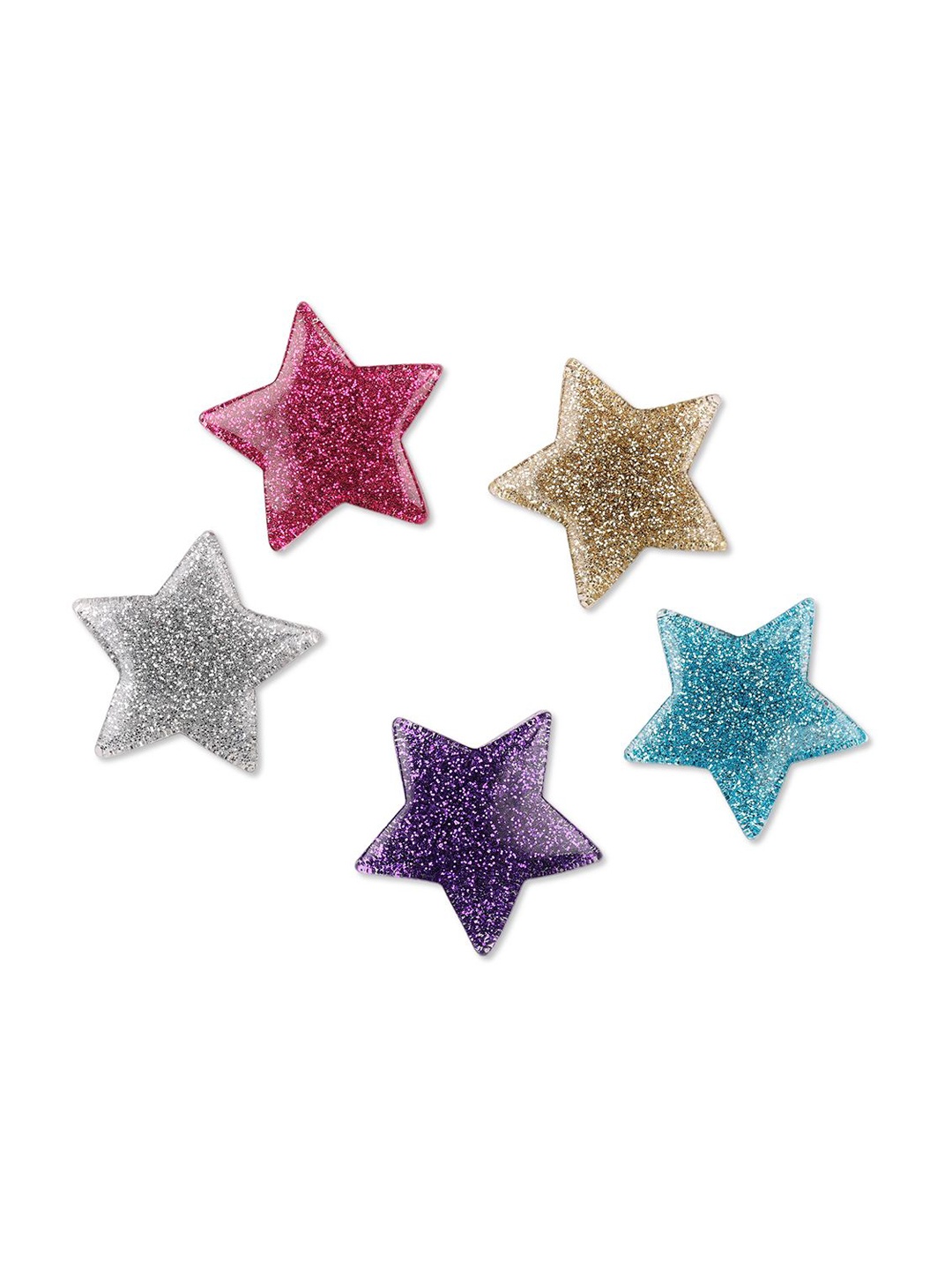 

Crocs 5-Pcs Icon Glitter Stars Shoe Charms Jibbitz, Red