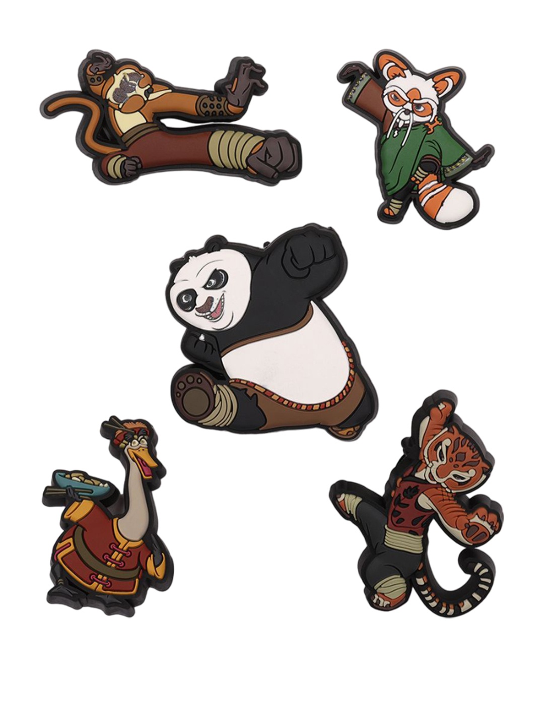 

Crocs 5-Pcs Kung Fu Panda Shoe Charms Jibbitz, White