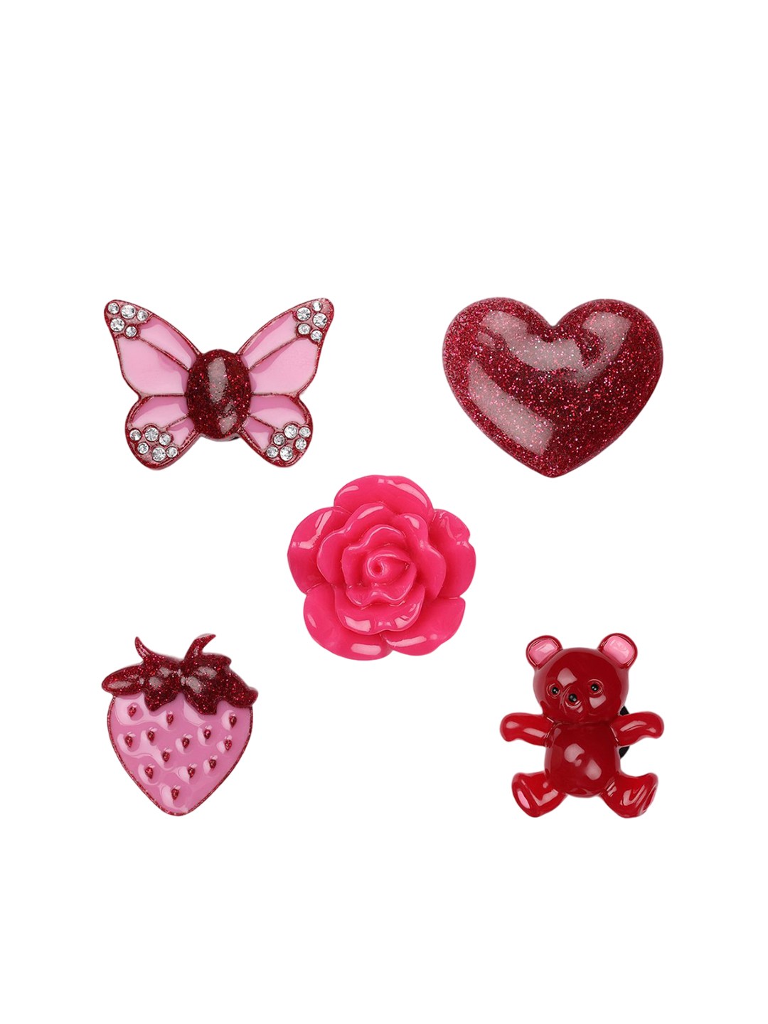 

Crocs 5-Pcs Out Of This World Shoe Charms Jibbitz, Red