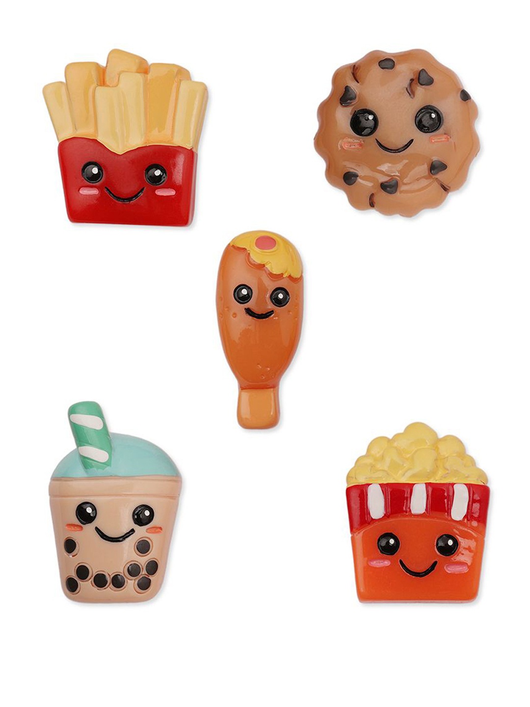 

Crocs 5-Pcs Bad But Cute Foods Shoe Charms Jibbitz, Red