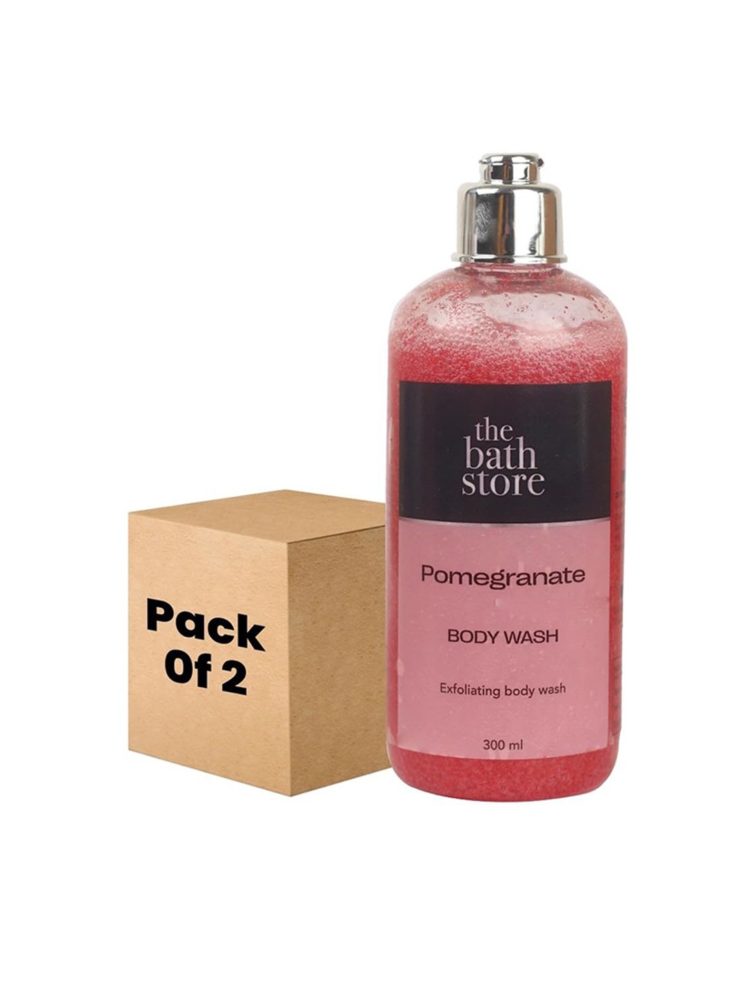 

The Bath Store Pomegranate Set Of 2 Body Wash For Deep Cleansing - 300ml Each, Pink