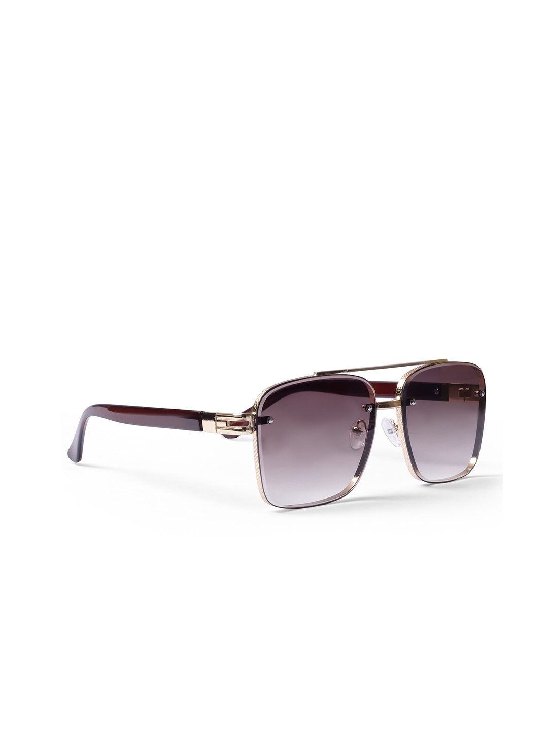 DIMEH Unisex Square Sunglasses with UV Protected Lens, Purple