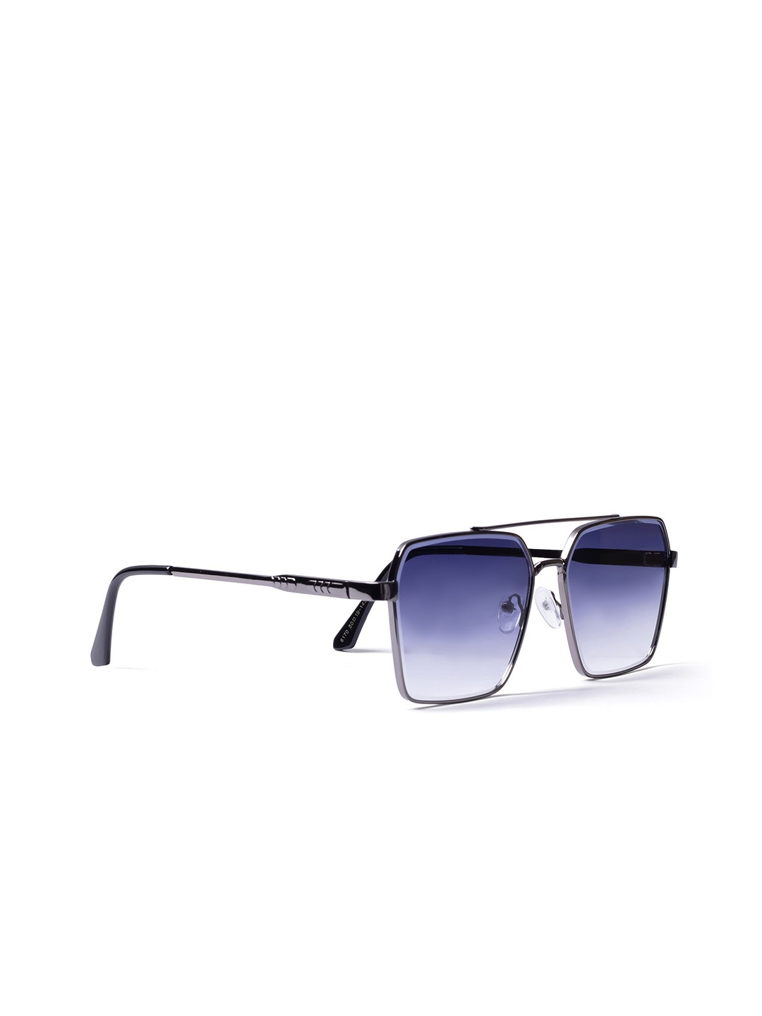 DIMEH Unisex Square Sunglasses with UV Protected Lens, Blue