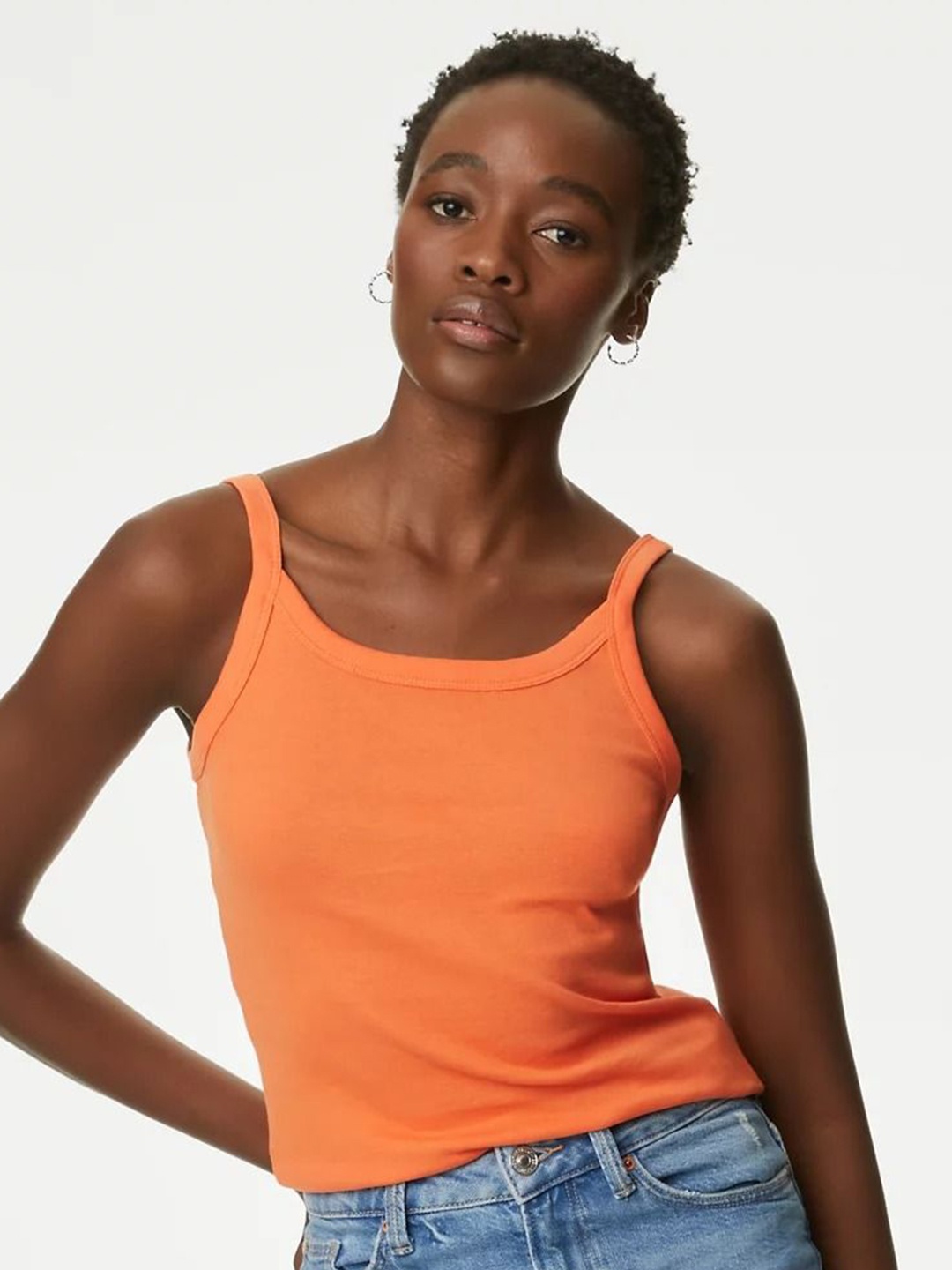 

Marks & Spencer Cotton Top, Orange