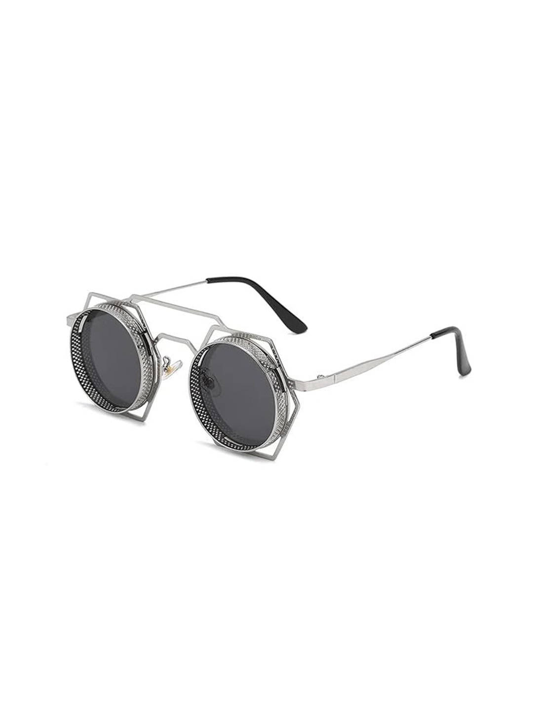 

AUGEN Unisex Round Sunglasses with UV Protected Lens, Grey