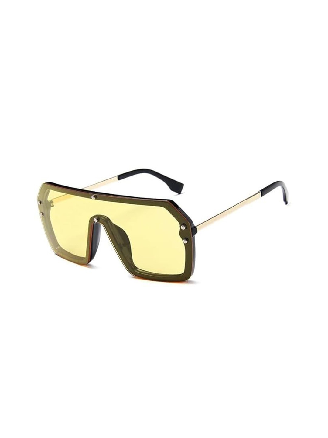 

AUGEN Unisex Square Sunglasses with UV Protected Lens, Yellow