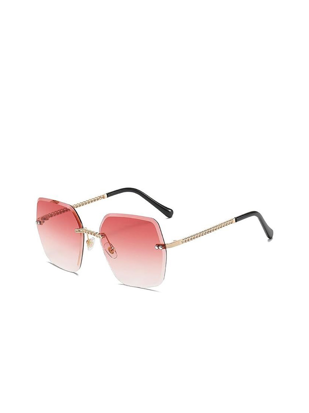 

AUGEN Unisex Square Sunglasses with UV Protected Lens, Pink