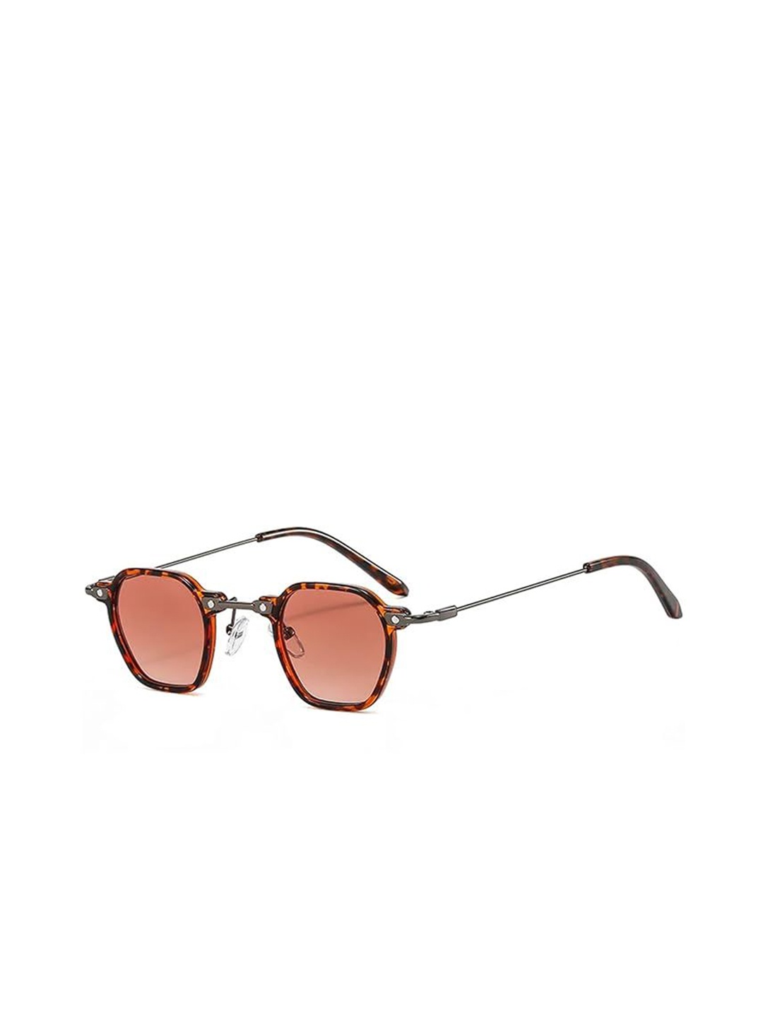 AUGEN Unisex Square Sunglasses with UV Protected Lens, Brown