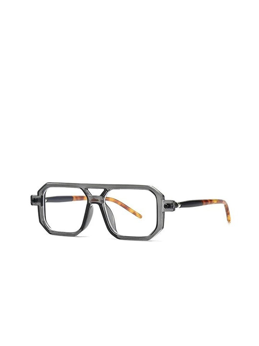 AUGEN Unisex Square Sunglasses with UV Protected Lens, Transparent