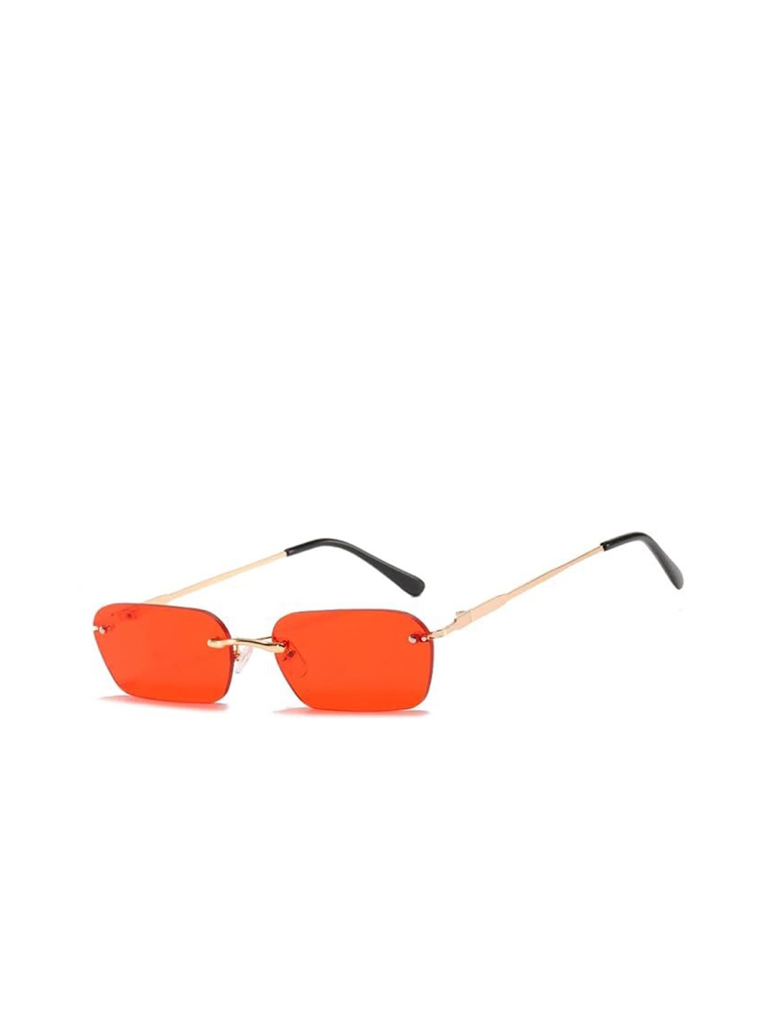 AUGEN Unisex Rectangle Sunglasses with UV Protected Lens, Red