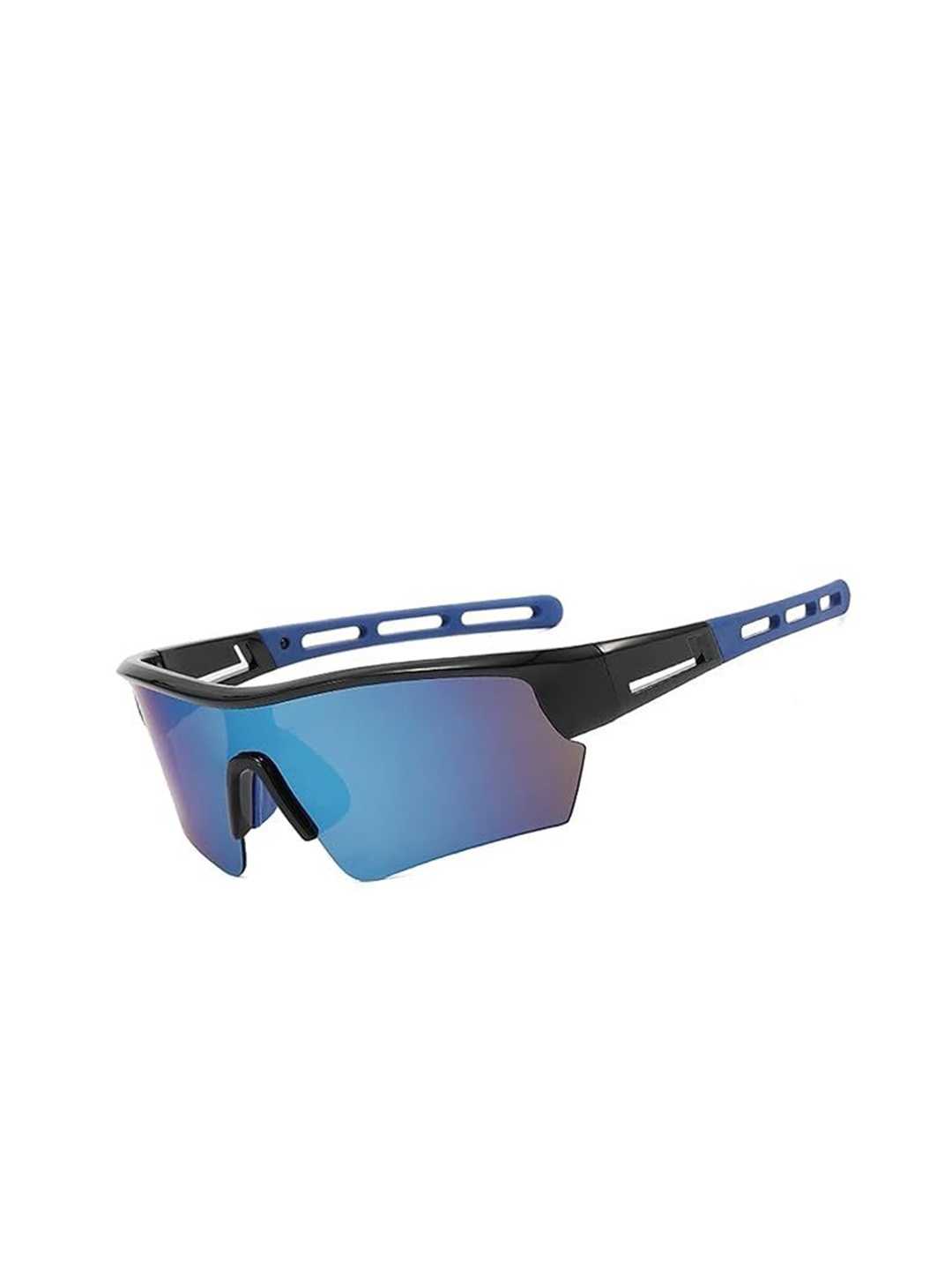 

AUGEN Unisex Shield Sunglasses with UV Protected Lens, Black