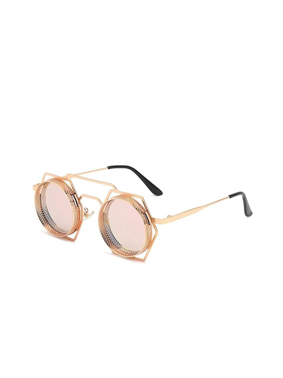 

AUGEN Unisex Round Sunglasses with UV Protected Lens, Pink