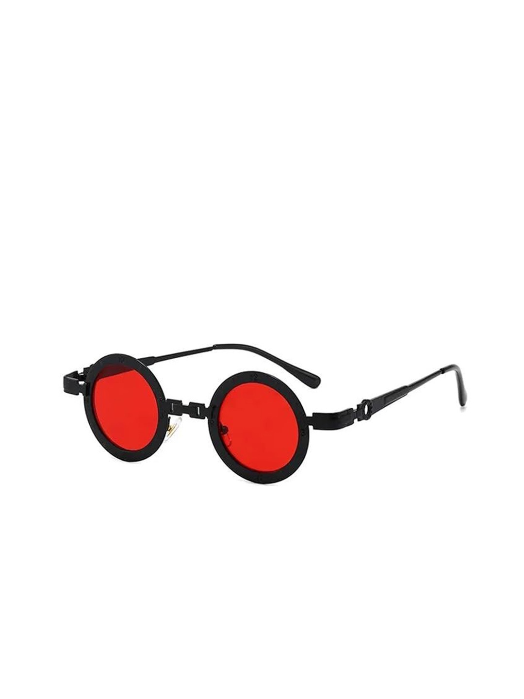 AUGEN Unisex Round Sunglasses with UV Protected Lens, Red
