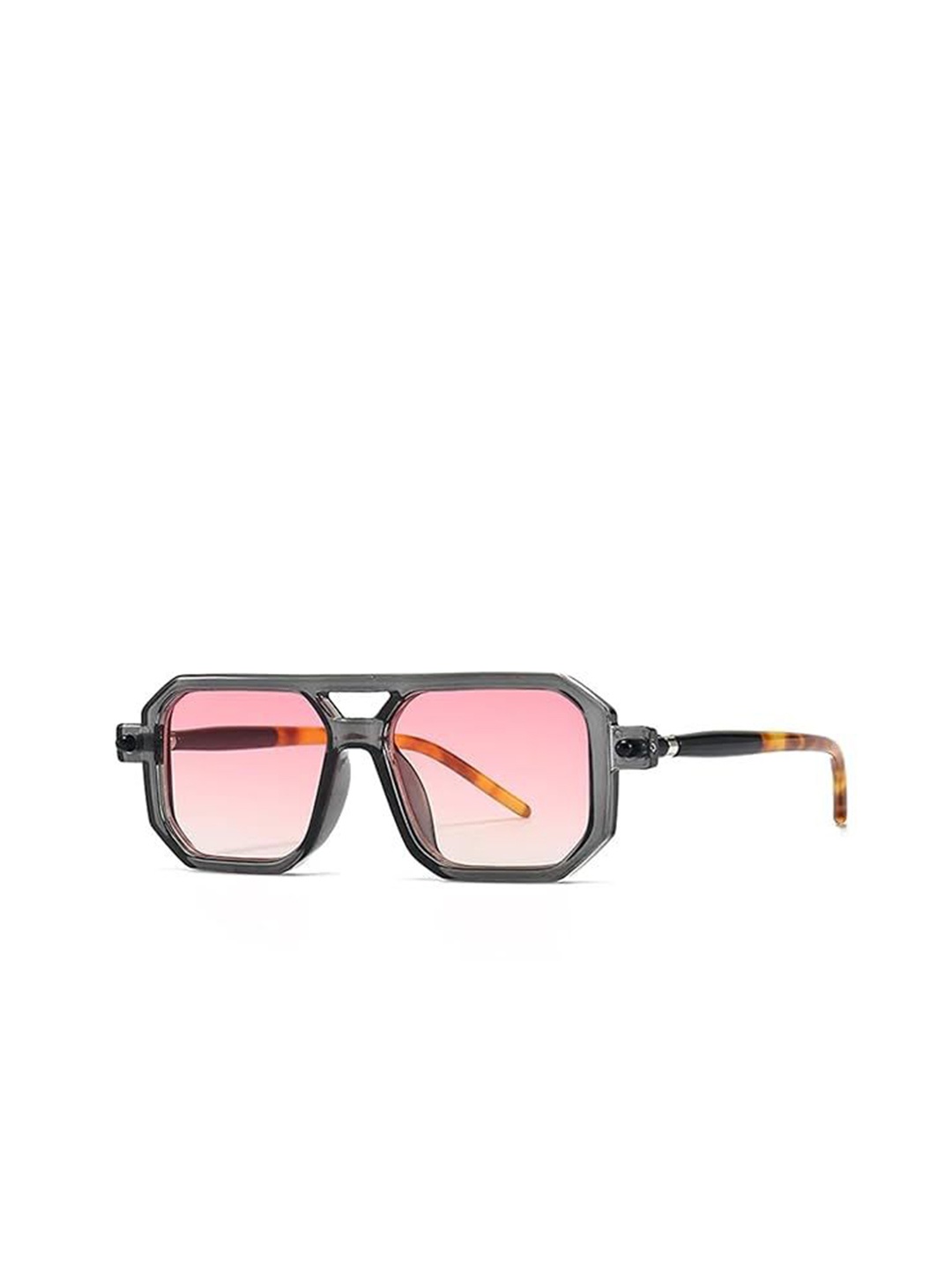 AUGEN Unisex Square Sunglasses with UV Protected Lens, Pink
