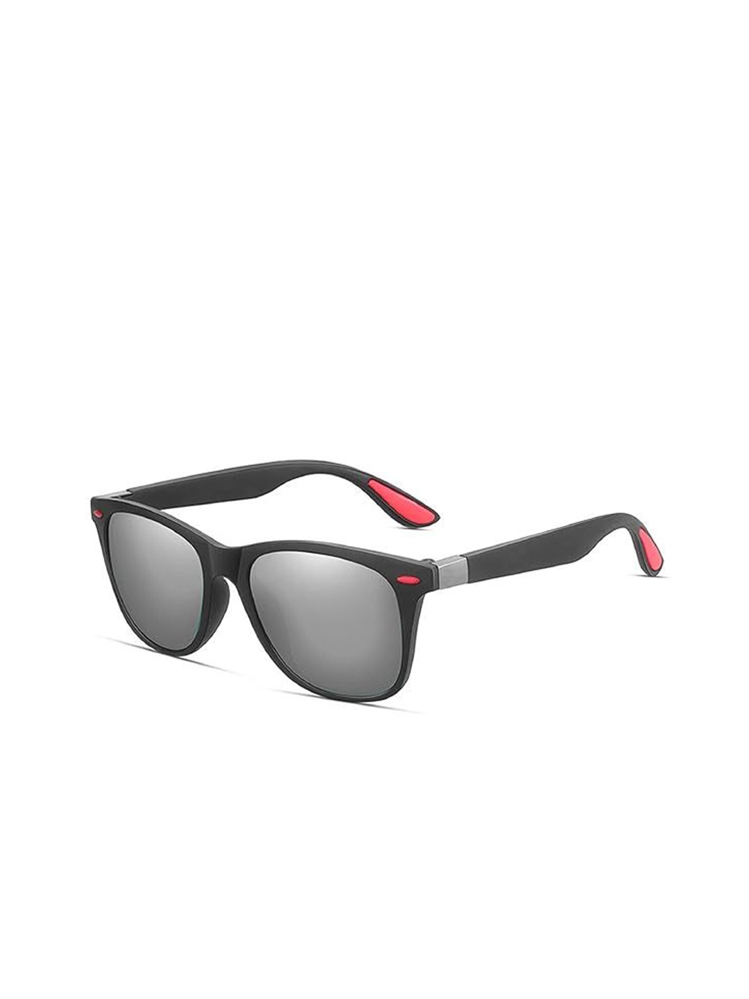 AUGEN Unisex Square Sunglasses with UV Protected Lens, Black