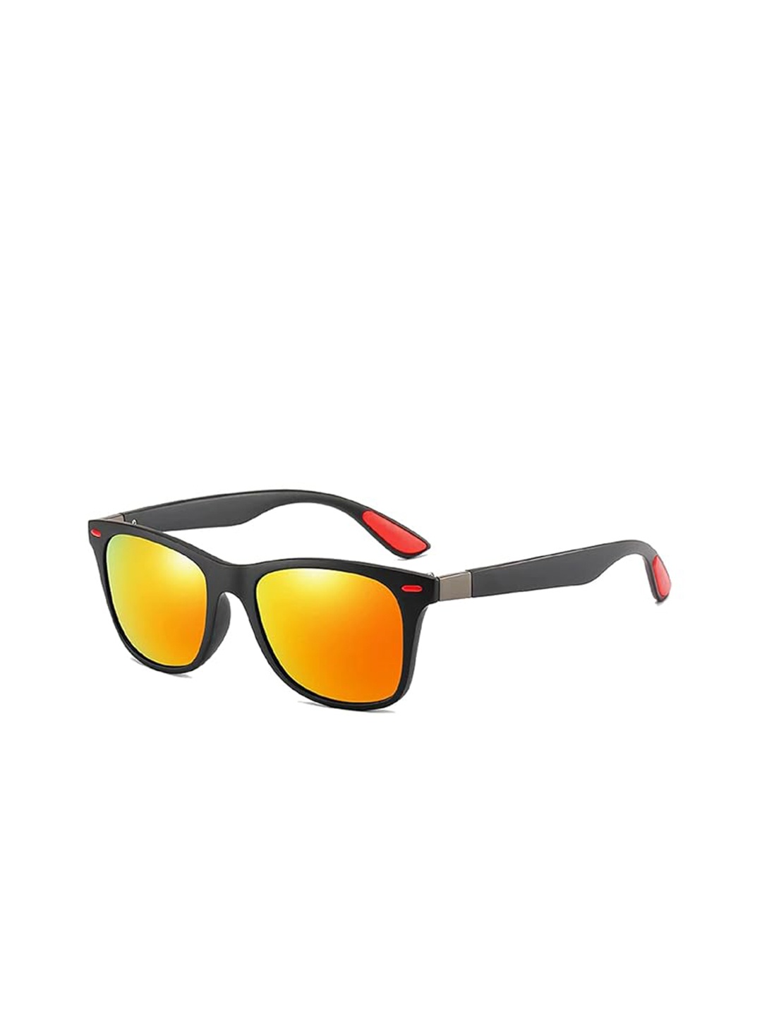 AUGEN Unisex Square Sunglasses with UV Protected Lens, Orange