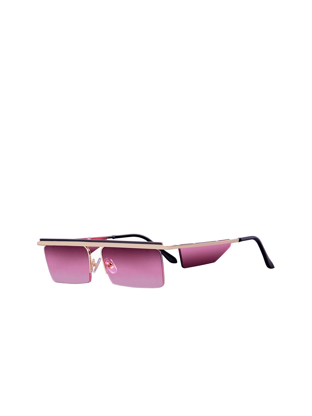 

AUGEN Unisex Rectangle Sunglasses with UV Protected Lens, Maroon