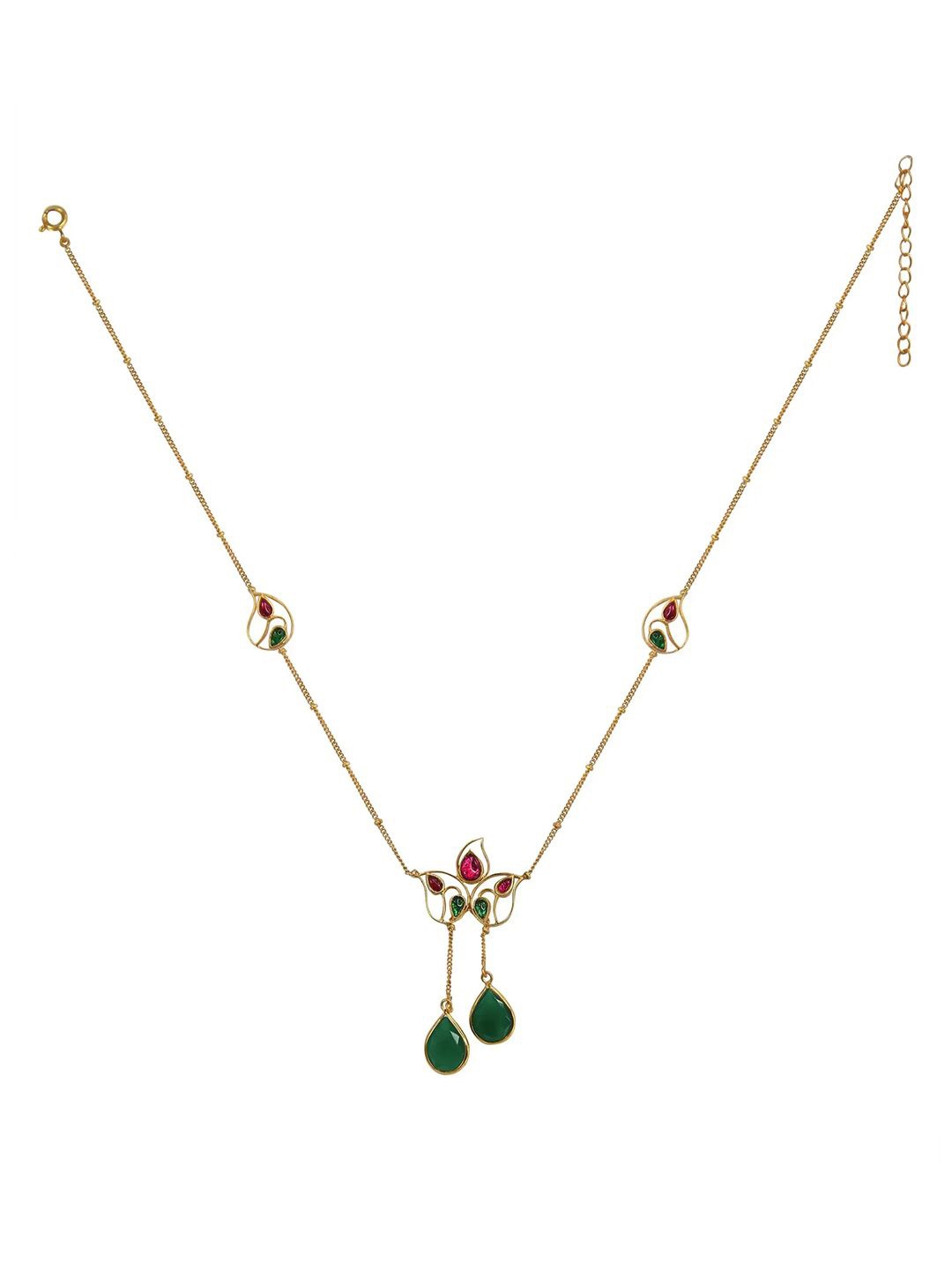 

Unniyarcha Silver Gold-Plated Necklace