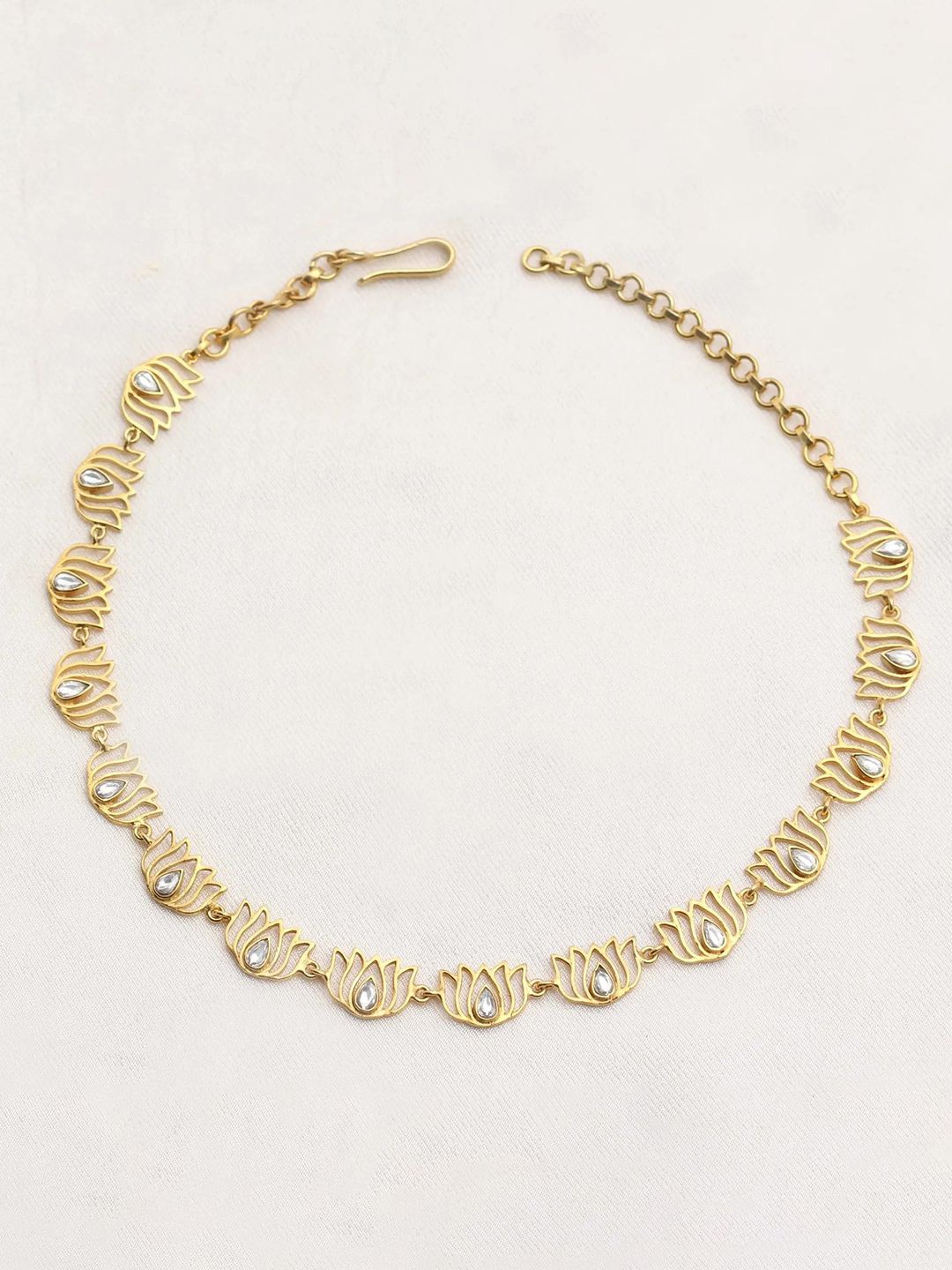 

Unniyarcha 92.5 Silver Gold-Plated Necklace
