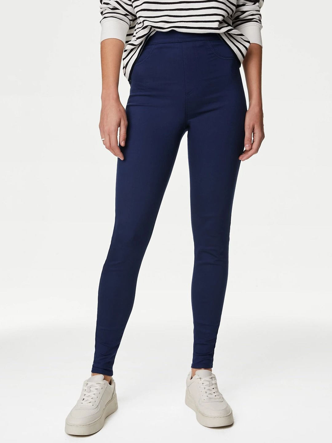 

Marks & Spencer Women Skinny Fit Denim, Navy blue