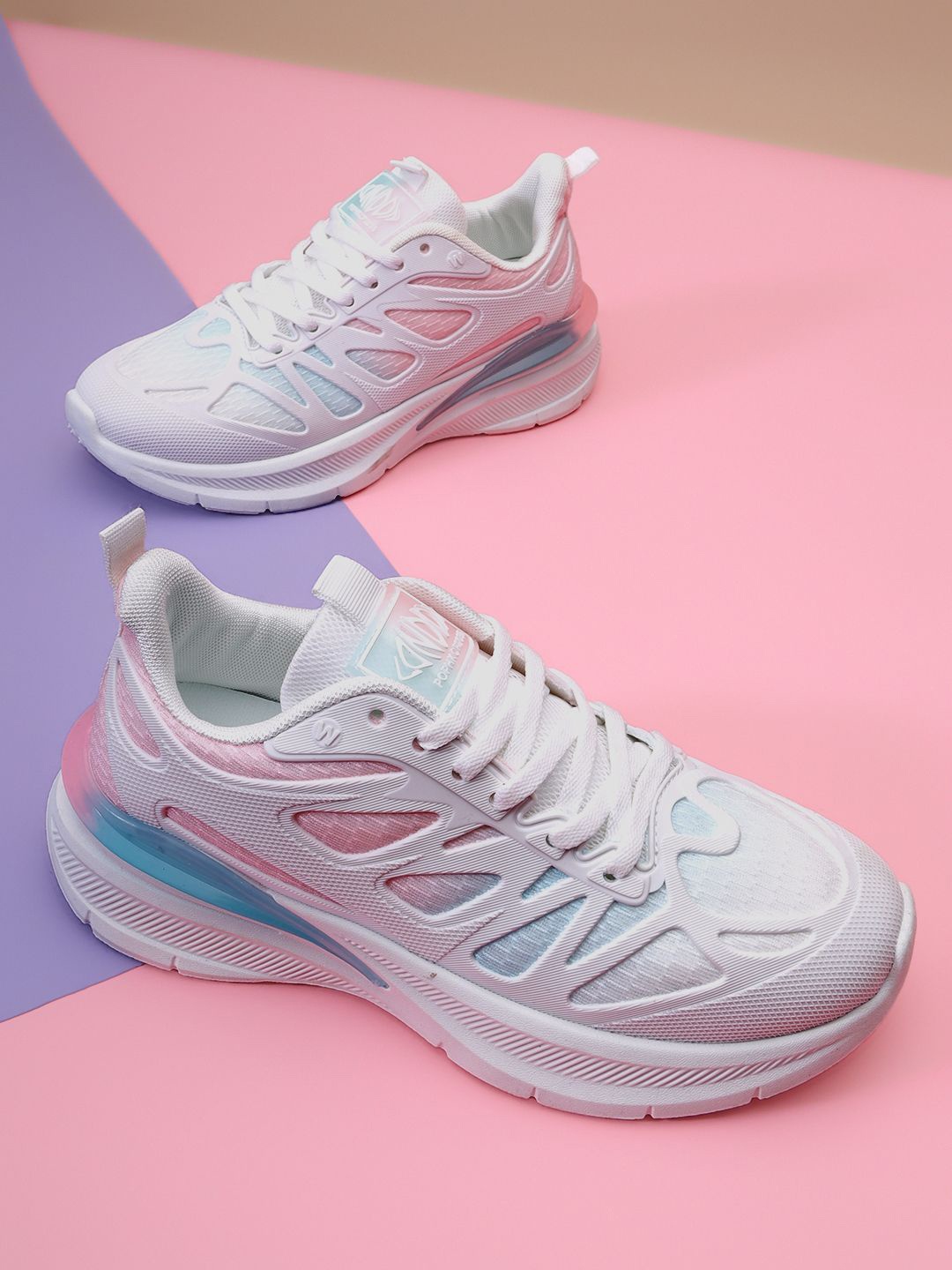 

Truffle Collection Women Colourblocked Sneakers, Blue