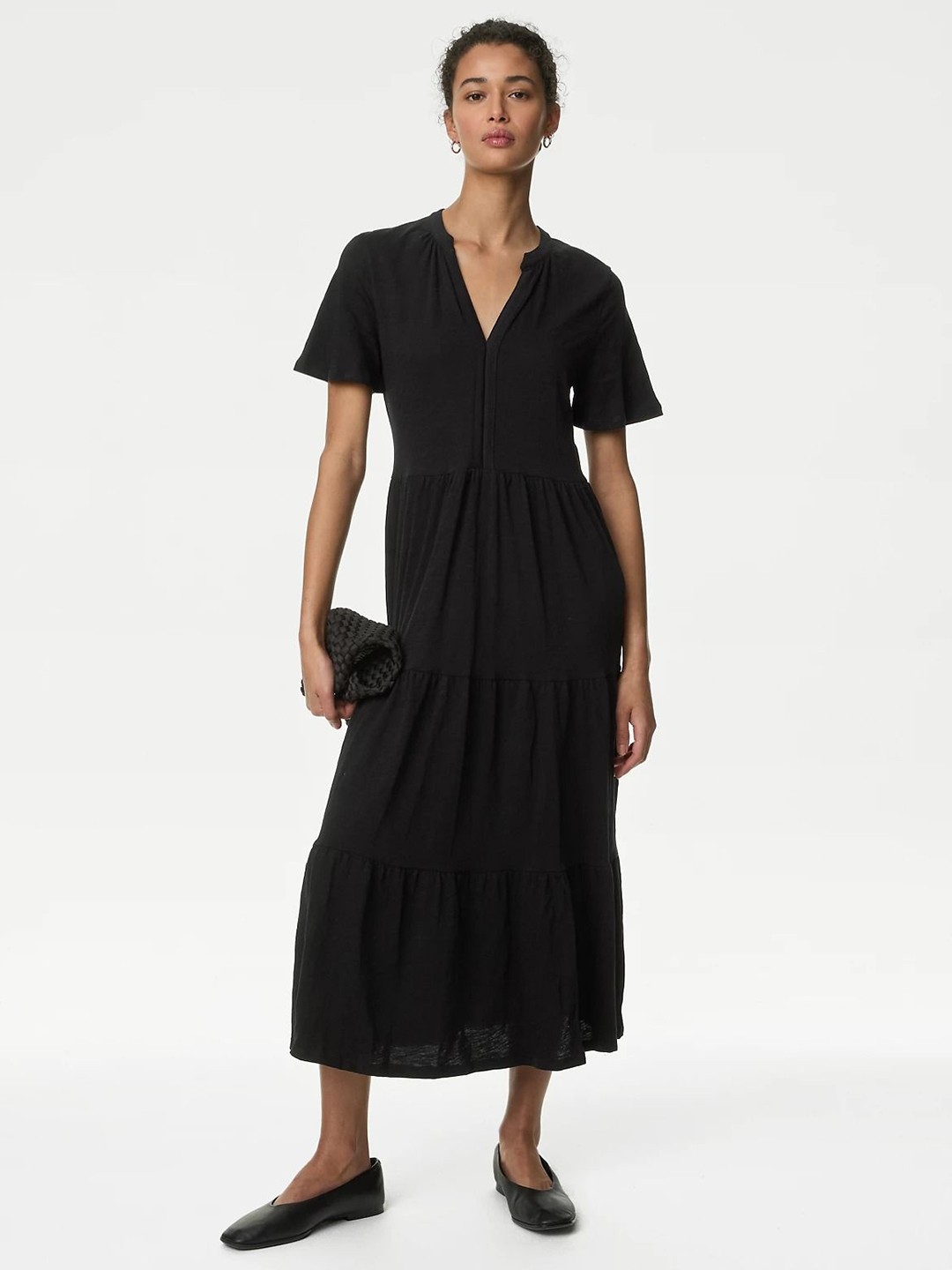 

Marks & Spencer Fit & Flare Midi Dress, Black