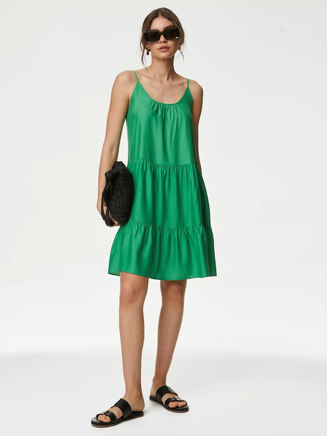 

Marks & Spencer A-Line Dress, Green