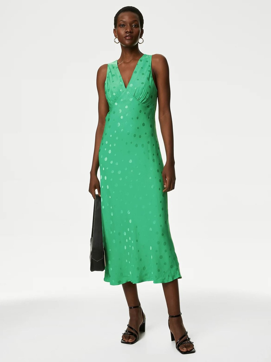 

Marks & Spencer A-Line Midi Dress, Green