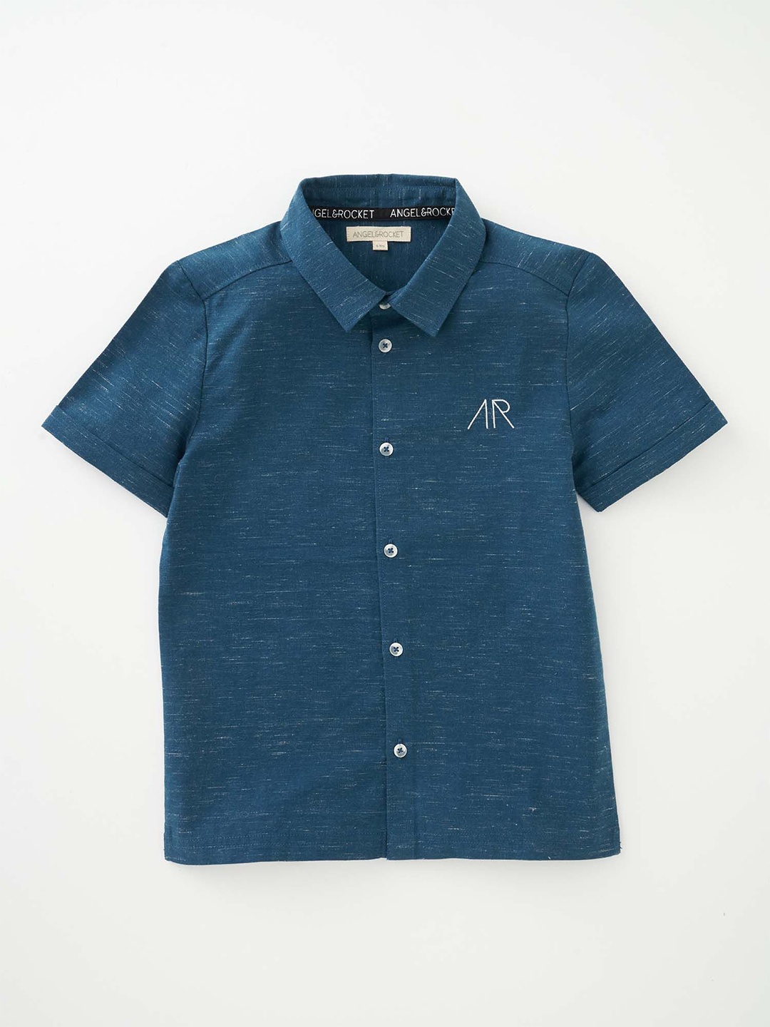 

Angel & Rocket Boys Slim Fit Opaque Casual Shirt, Teal