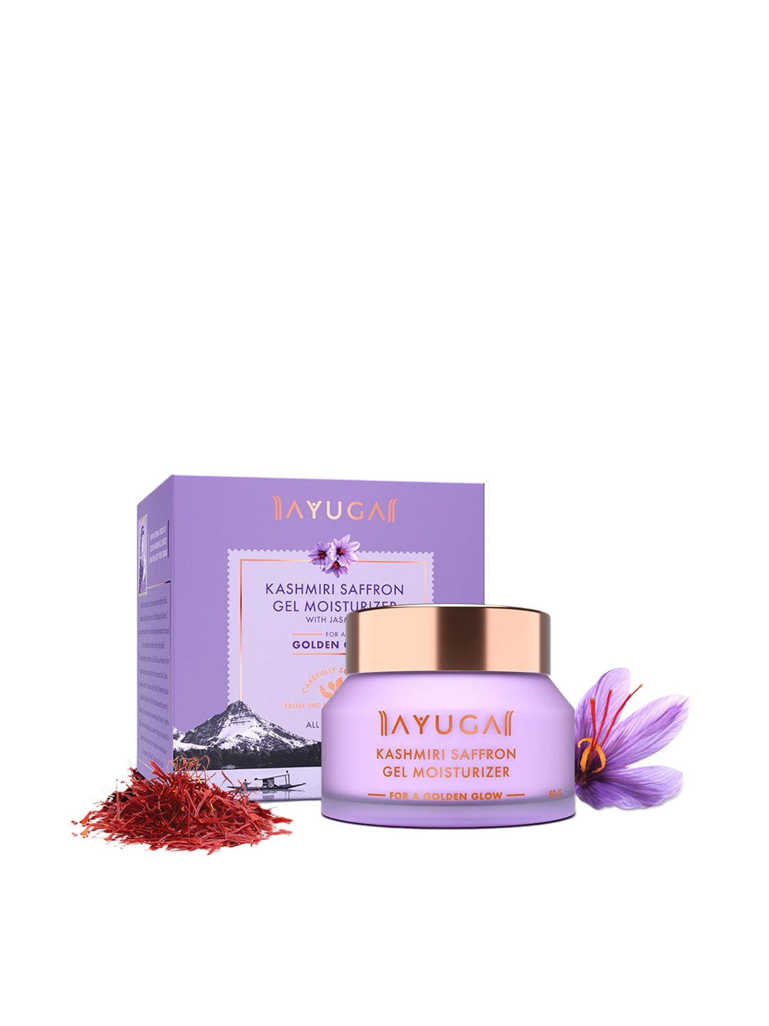 

Ayuga Kashmiri Saffron Gel Moisturizer With Jasmine - 50g, Transparent
