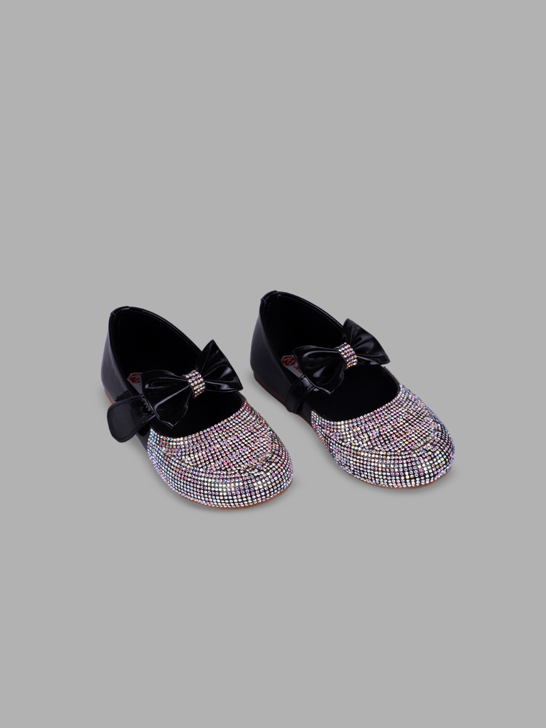 

Minesole Girls Woven Design PU Espadrilles, Black