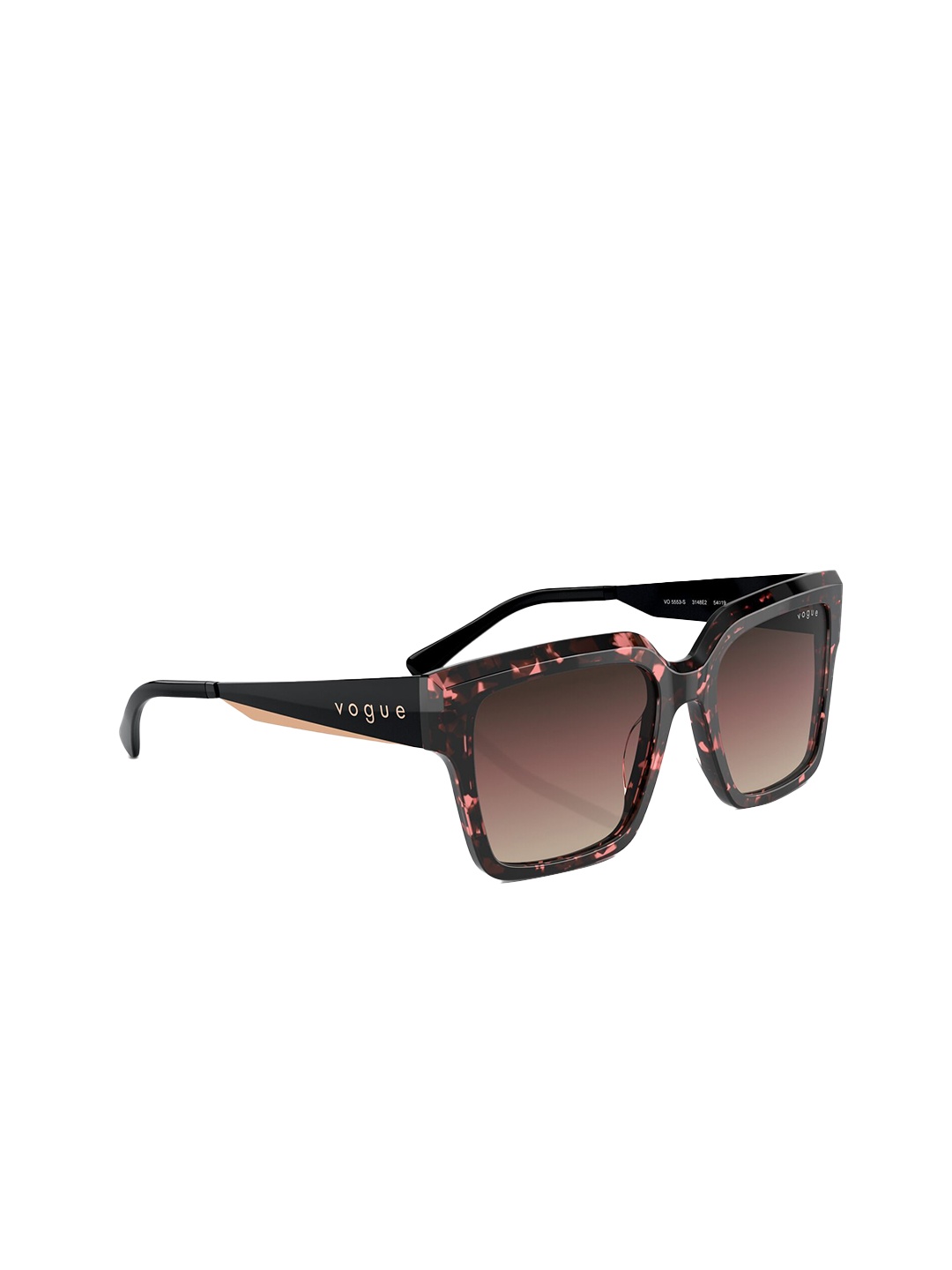 

Vogue Eyewear Women Square Sunglasses with UV Protected Lens, Brown