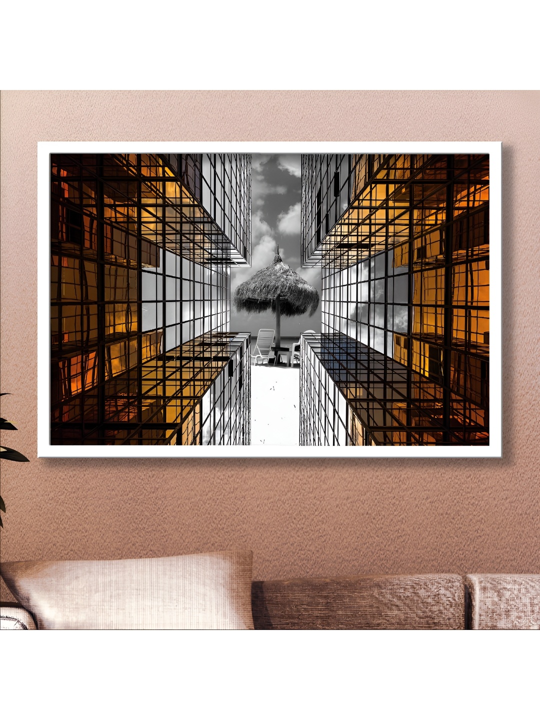 

Aura Black & White 1 Piece Wood Other Wall Paintings
