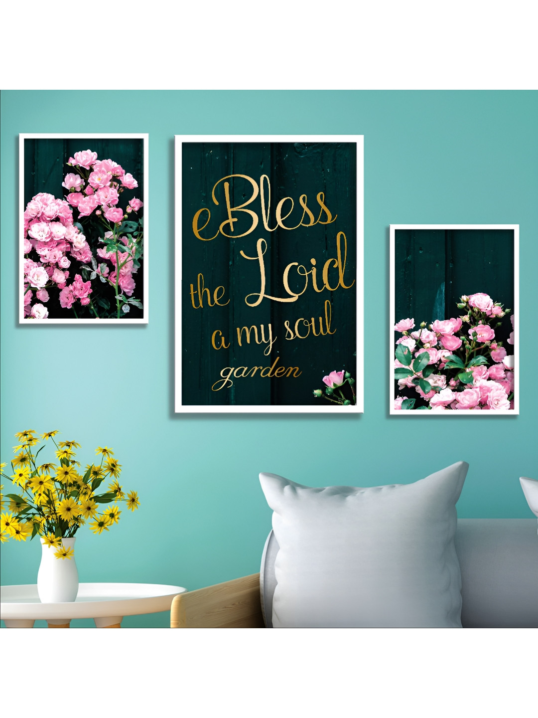 

Aura Black & Pink 3 Piece Wood Birds and Animals Wall Paintings