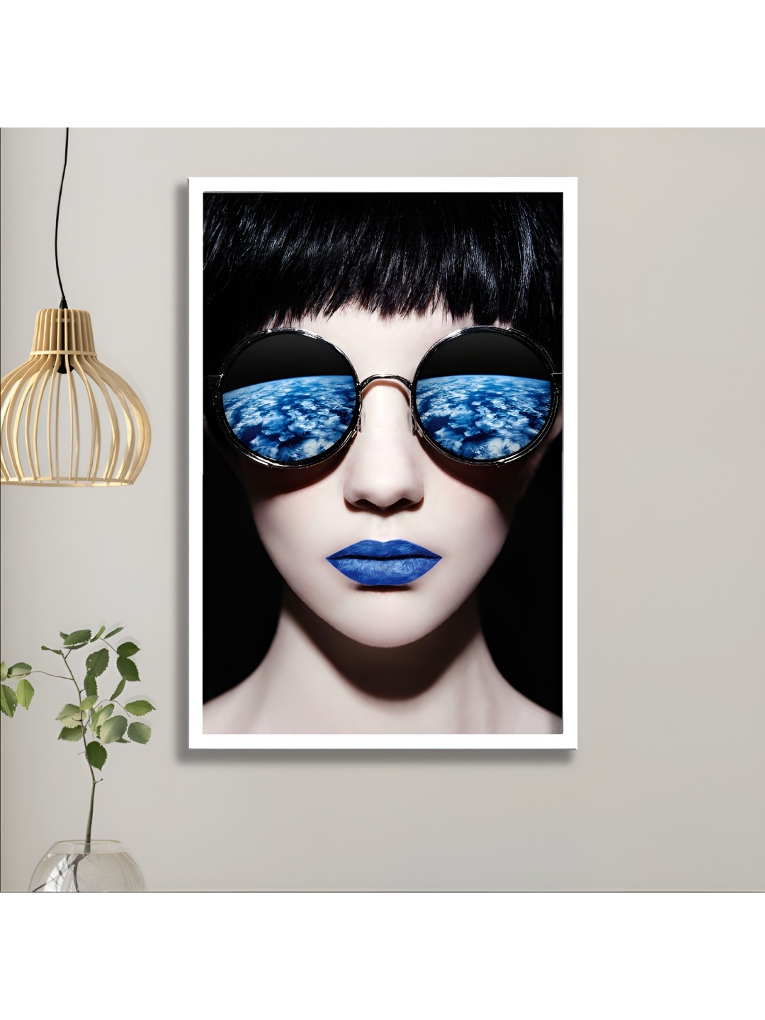 

Aura Beige & Blue 1 Piece Wood Abstract Wall Paintings