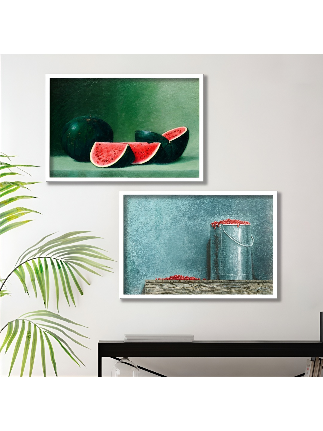 

Aura Blue & Red 2 Piece Wood Other Wall Paintings