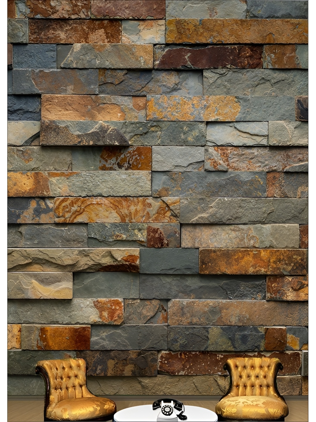

Aura Grey & Brown Printed Self Adhesive Wall Sticker