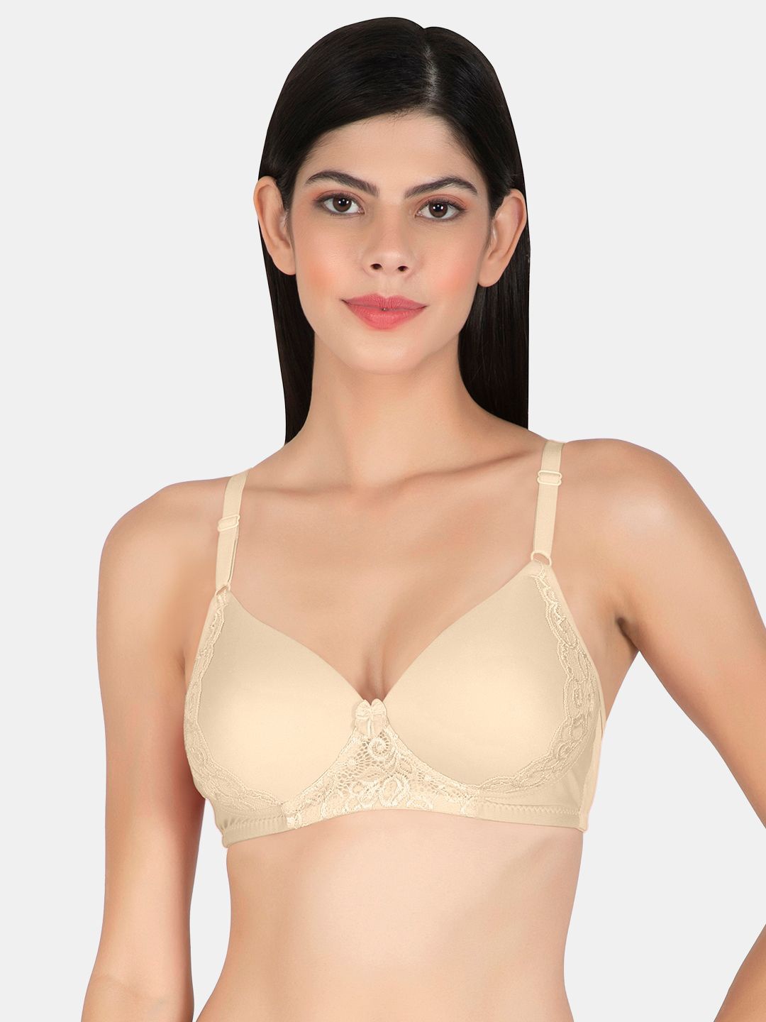 Tweens Bra Full Coverage Lightly Padded, Beige