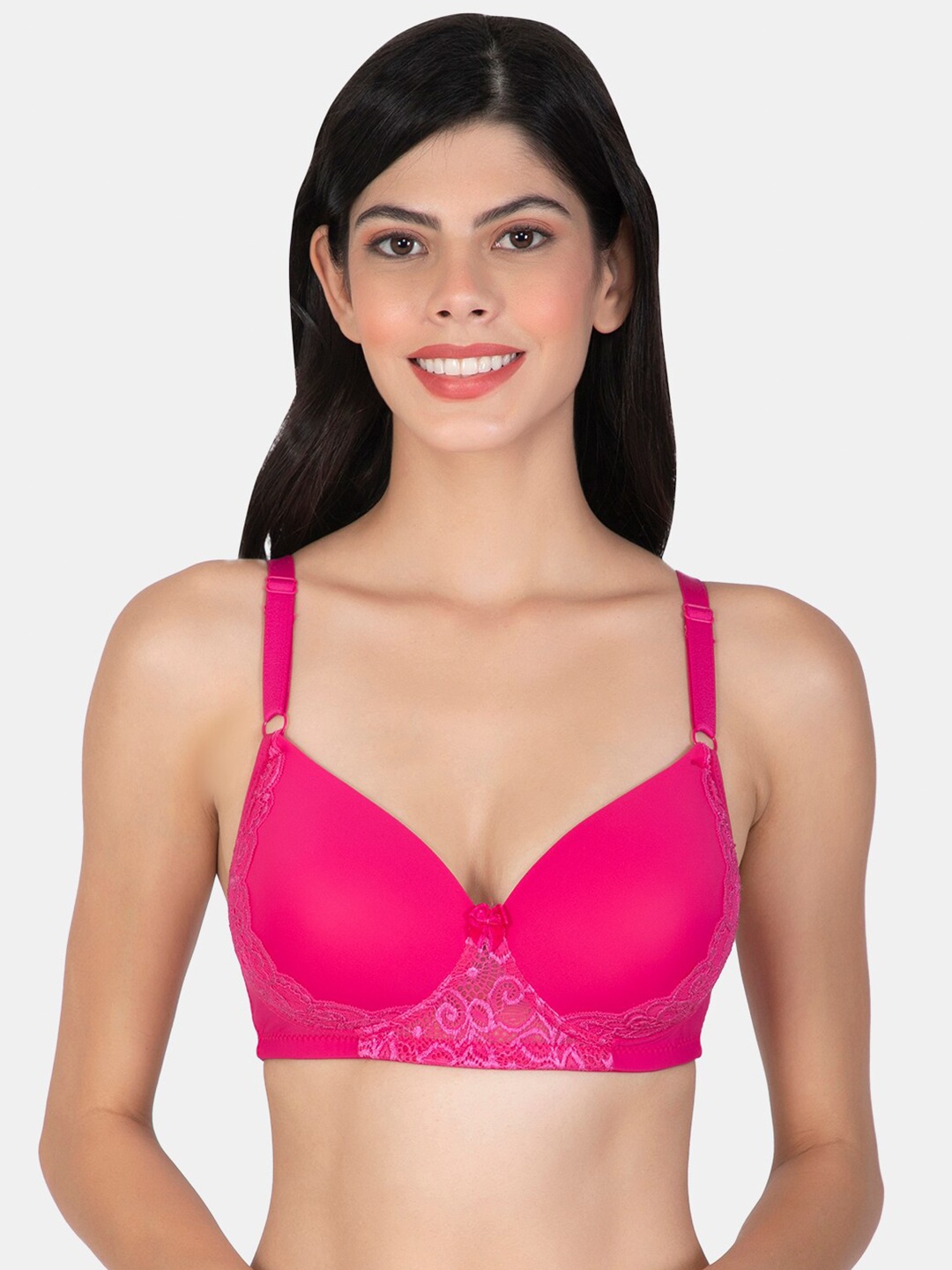 

Tweens Floral Bra Full Coverage Lightly Padded, Pink