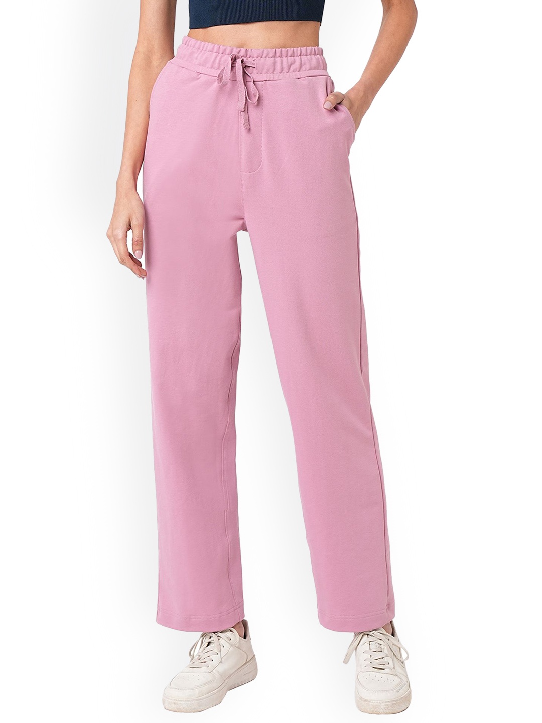 

Kraus Jeans Women Loose Fit High-Rise Trousers, Pink