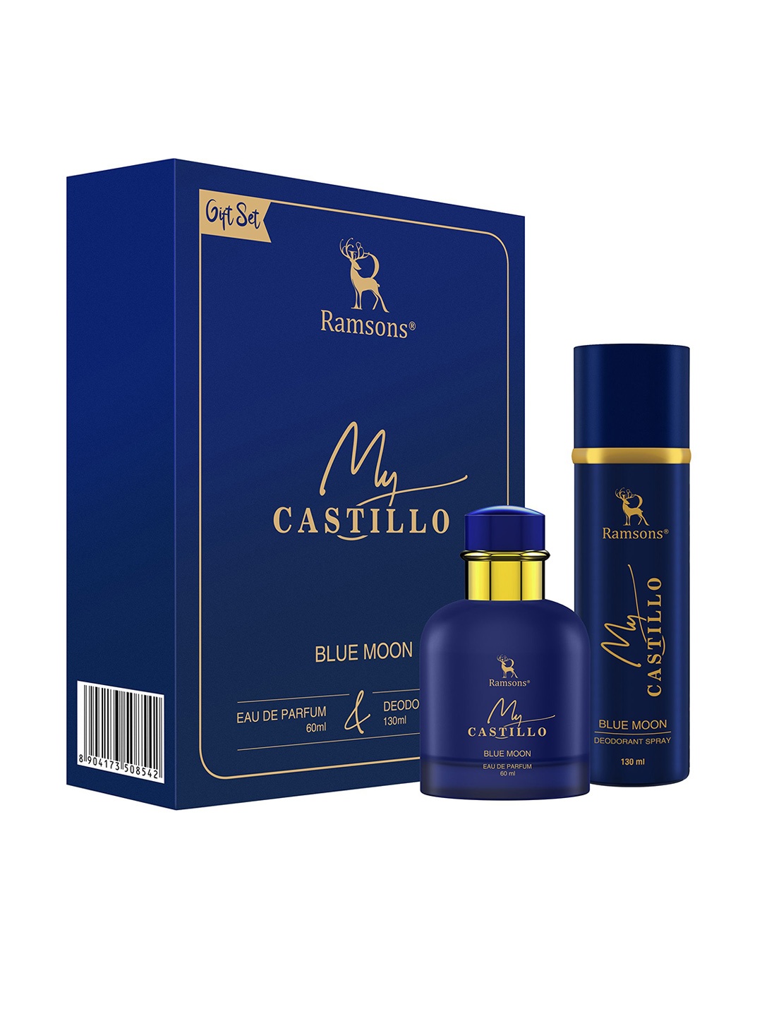 

Ramsons Blue Moon Long Lasting Eau De Parfum 60ml & Deodorant 130ml Gift Set